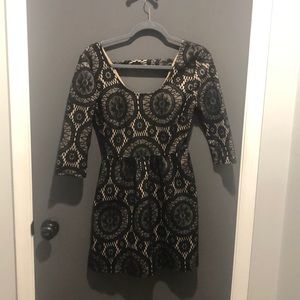 Black lace dress